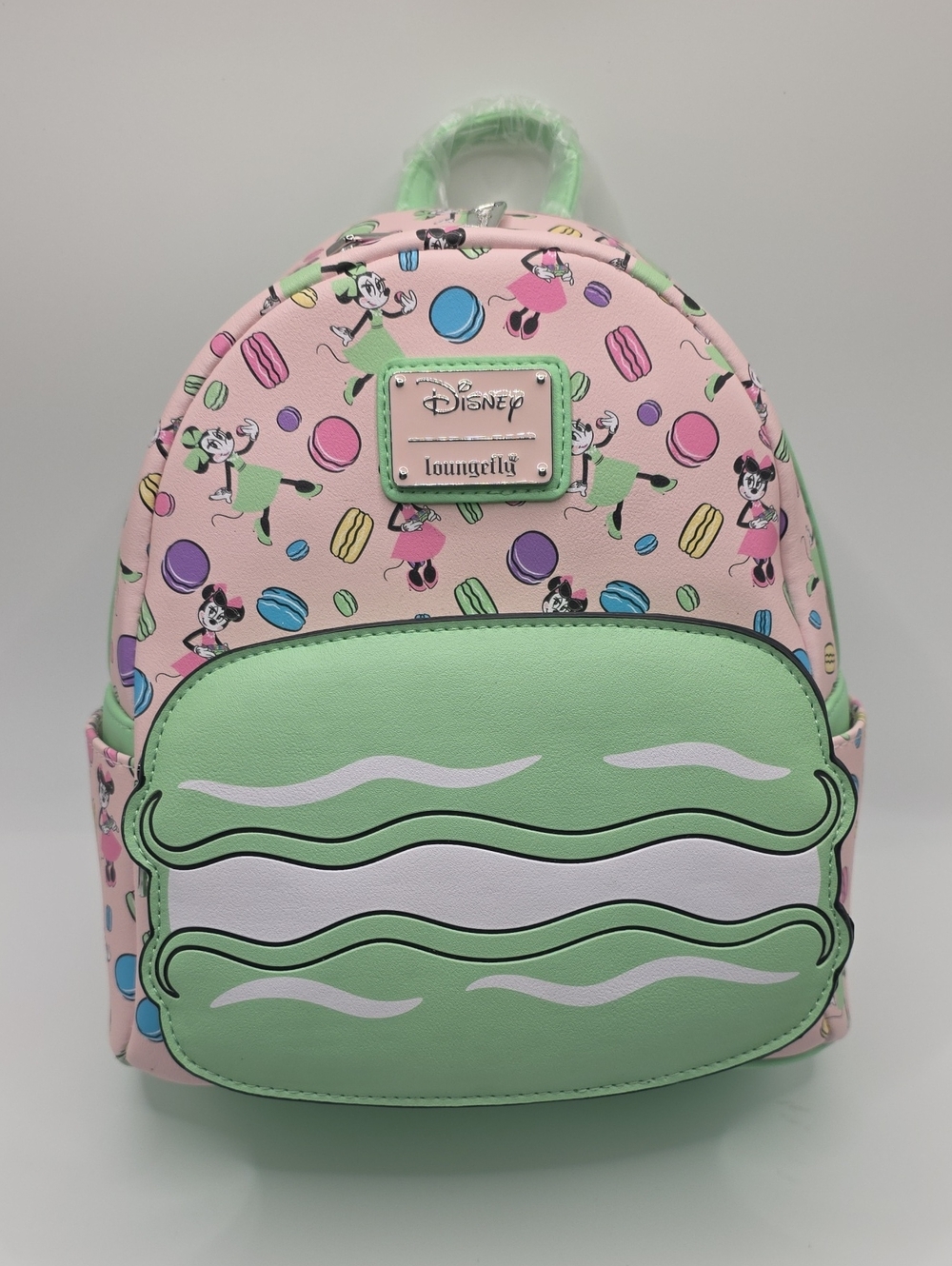 Loungefly Disney Parks Epcot Minnie Macaron Mini Backpack